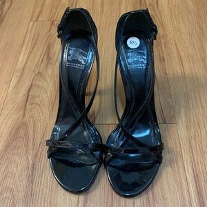 Burberry Black Classic Patent Leather Stiletto Heels